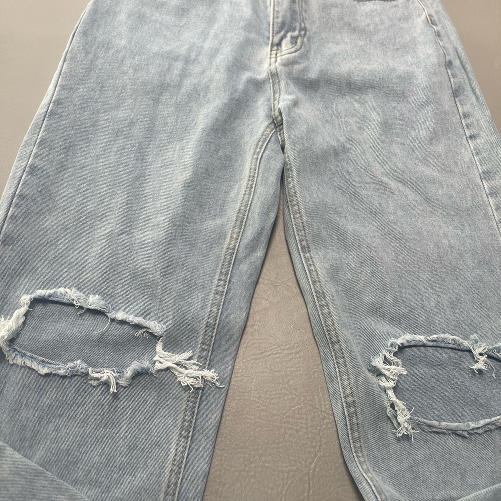 Shein High-Waisted Ripped Jeans